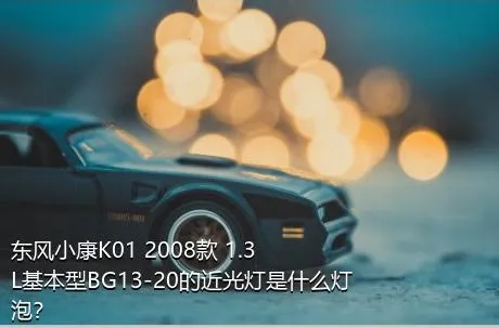 东风小康K01 2008款 1.3L基本型BG13-20的近光灯是什么灯泡？