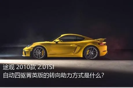 途观 2010款 2.0TSI 自动四驱菁英版的转向助力方式是什么？