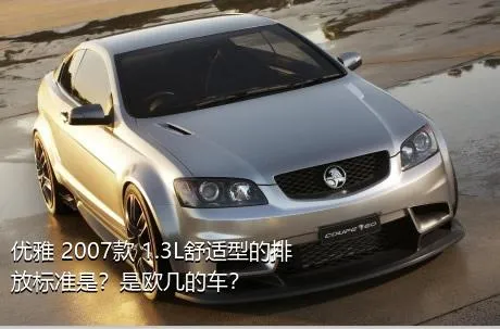 优雅 2007款 1.3L舒适型的排放标准是？是欧几的车？