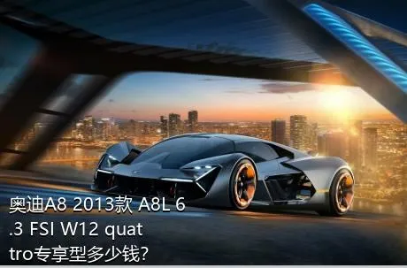 奥迪A8 2013款 A8L 6.3 FSI W12 quattro专享型多少钱？