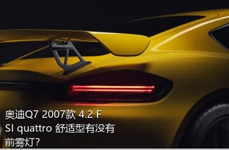 奥迪Q7 2007款 4.2 FSI quattro 舒适型有没有前雾灯？