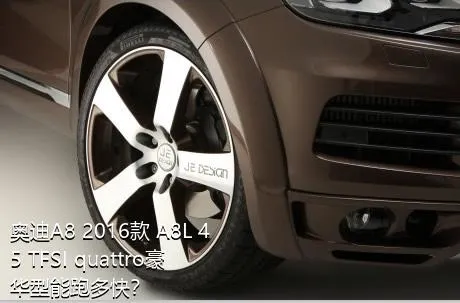 奥迪A8 2016款 A8L 45 TFSI quattro豪华型能跑多快？