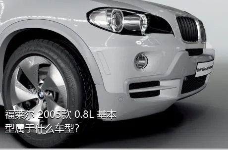 福莱尔 2005款 0.8L 基本型属于什么车型？