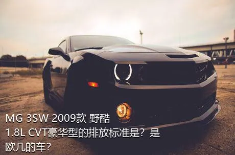 MG 3SW 2009款 野酷 1.8L CVT豪华型的排放标准是？是欧几的车？