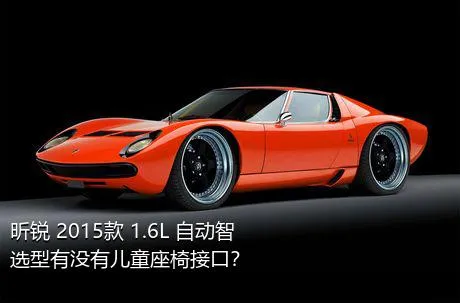 昕锐 2015款 1.6L 自动智选型有没有儿童座椅接口？