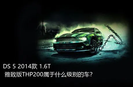 DS 5 2014款 1.6T 雅致版THP200属于什么级别的车？