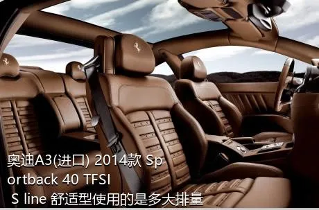 奥迪A3(进口) 2014款 Sportback 40 TFSI S line 舒适型使用的是多大排量的发动机？