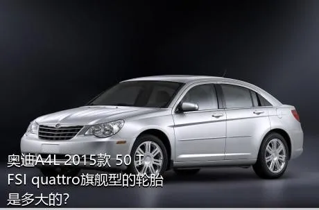 奥迪A4L 2015款 50 TFSI quattro旗舰型的轮胎是多大的？