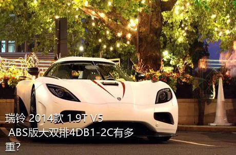 瑞铃 2014款 1.9T V5 ABS版大双排4DB1-2C有多重？