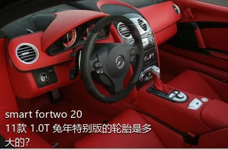 smart fortwo 2011款 1.0T 兔年特别版的轮胎是多大的？