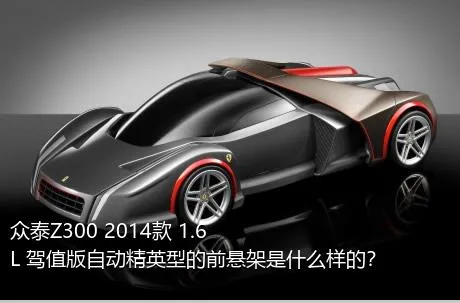 众泰Z300 2014款 1.6L 驾值版自动精英型的前悬架是什么样的？