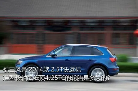 福田风景 2014款 2.5T快运标准型长轴版低顶4J25TC的轮胎是多大的？