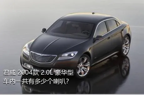 君威 2004款 2.0L 豪华型车内一共有多少个喇叭？