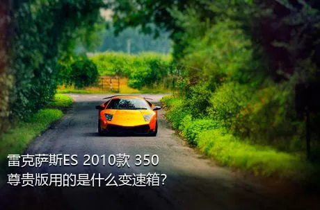 雷克萨斯ES 2010款 350 尊贵版用的是什么变速箱？