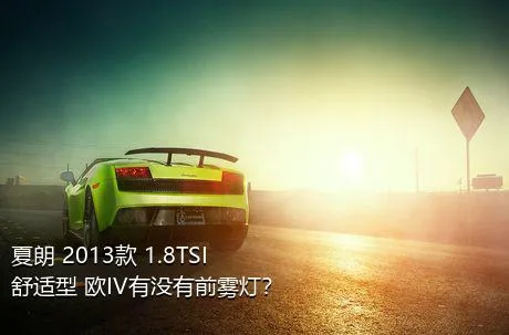 夏朗 2013款 1.8TSI 舒适型 欧IV有没有前雾灯？