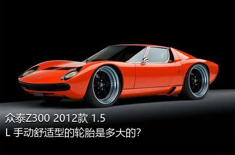 众泰Z300 2012款 1.5L 手动舒适型的轮胎是多大的？