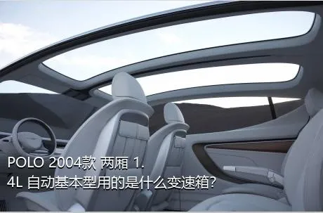 POLO 2004款 两厢 1.4L 自动基本型用的是什么变速箱？