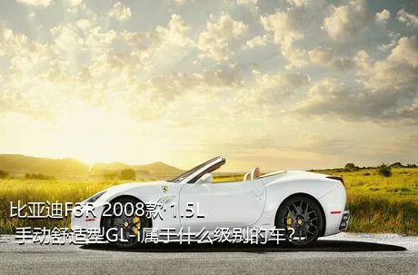 比亚迪F3R 2008款 1.5L 手动舒适型GL-i属于什么级别的车？