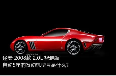 途安 2008款 2.0L 智雅版自动5座的发动机型号是什么？