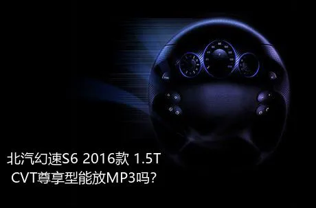 北汽幻速S6 2016款 1.5T CVT尊享型能放MP3吗？