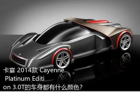 卡宴 2014款 Cayenne Platinum Edition 3.0T的车身都有什么颜色？