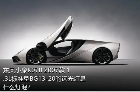 东风小康K07II 2007款 1.3L标准型BG13-20的远光灯是什么灯泡？