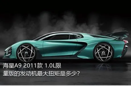 海星A9 2011款 1.0L限量版的发动机最大扭矩是多少？