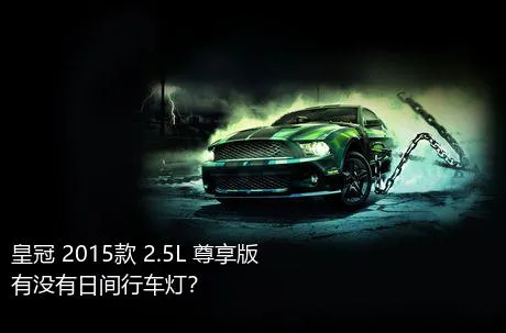 皇冠 2015款 2.5L 尊享版有没有日间行车灯？