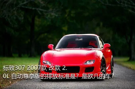 标致307 2007款 改款 2.0L 自动尊享版的排放标准是？是欧几的车？