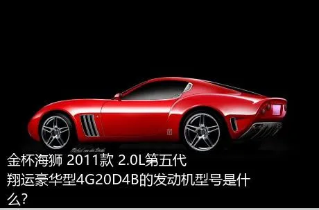 金杯海狮 2011款 2.0L第五代翔运豪华型4G20D4B的发动机型号是什么？