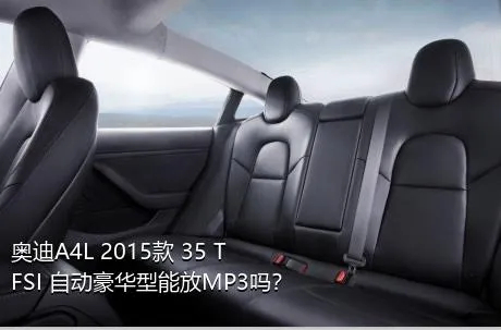 奥迪A4L 2015款 35 TFSI 自动豪华型能放MP3吗？