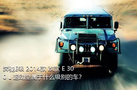 奔驰E级 2014款 改款 E 300 L 运动型属于什么级别的车？