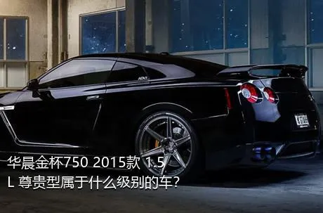 华晨金杯750 2015款 1.5L 尊贵型属于什么级别的车？