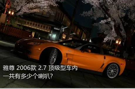 雅尊 2006款 2.7 顶级型车内一共有多少个喇叭？