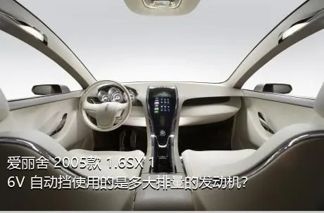 爱丽舍 2005款 1.6SX 16V 自动挡使用的是多大排量的发动机？