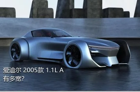 爱迪尔 2005款 1.1L A有多宽？