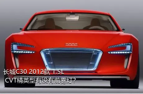 长城C30 2012款 1.5L CVT精英型有没有前雾灯？