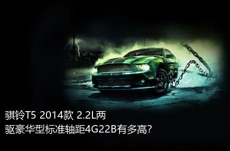 骐铃T5 2014款 2.2L两驱豪华型标准轴距4G22B有多高？