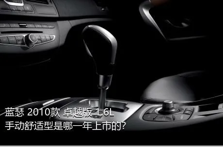 蓝瑟 2010款 卓越版 1.6L 手动舒适型是哪一年上市的？