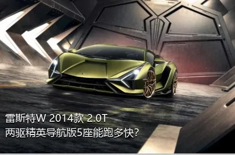 雷斯特W 2014款 2.0T 两驱精英导航版5座能跑多快？