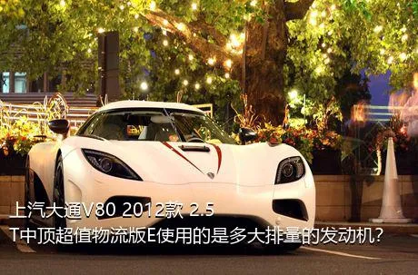 上汽大通V80 2012款 2.5T中顶超值物流版E使用的是多大排量的发动机？