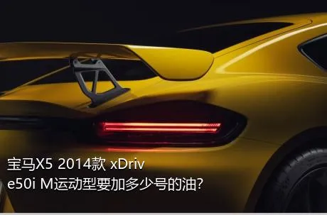 宝马X5 2014款 xDrive50i M运动型要加多少号的油？