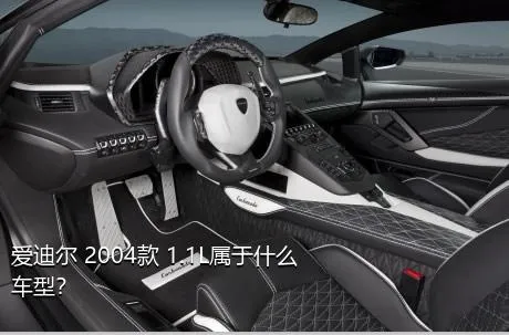 爱迪尔 2004款 1.1L属于什么车型？