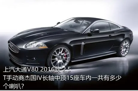 上汽大通V80 2016款 2.5T手动商杰国IV长轴中顶15座车内一共有多少个喇叭？