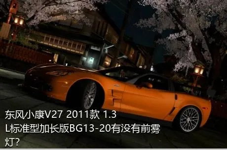 东风小康V27 2011款 1.3L标准型加长版BG13-20有没有前雾灯？