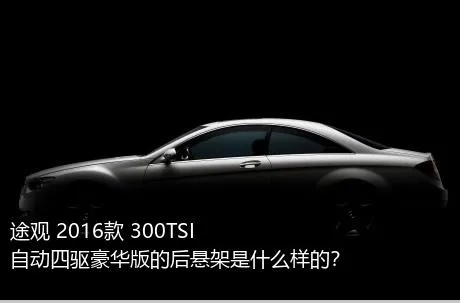 途观 2016款 300TSI 自动四驱豪华版的后悬架是什么样的？