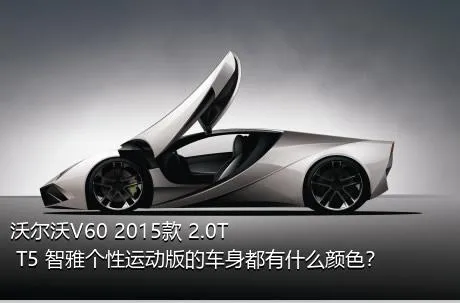 沃尔沃V60 2015款 2.0T T5 智雅个性运动版的车身都有什么颜色？