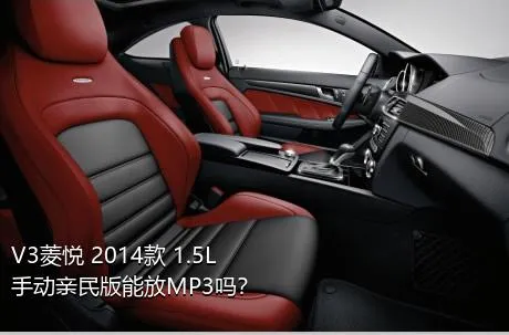 V3菱悦 2014款 1.5L 手动亲民版能放MP3吗？