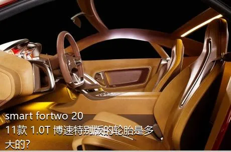 smart fortwo 2011款 1.0T 博速特别版的轮胎是多大的？