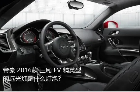 帝豪 2016款 三厢 EV 精英型的远光灯是什么灯泡？